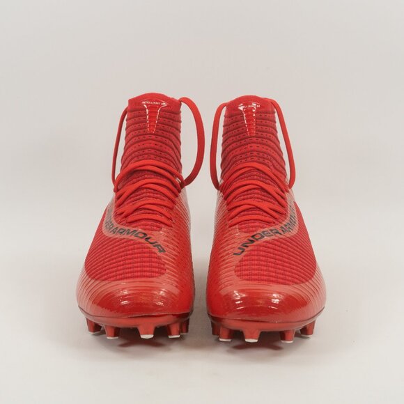 Under Armour Men\'s Highlight 2 MC Knit \'Red\' Football Cleat 3027304-600
